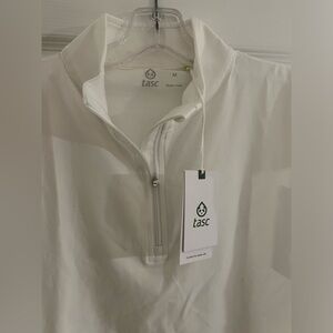 Tasc Women's White Quarter-Zip Sweatshirt